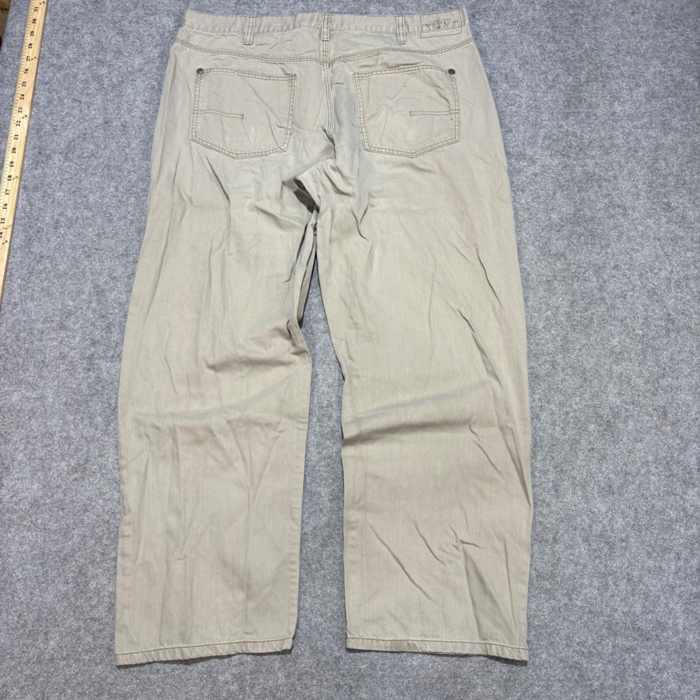 Calvin Klein Jeans Mens 40x30 Khaki Tan Straight Leg Pants 5-Pocket Denim Style
